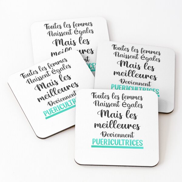 Item preview, The best women become childcare workers (French) designed and sold by Mr Wolf.