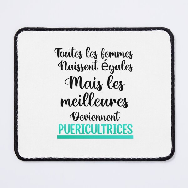 Item preview, The best women become childcare workers (French) designed and sold by Mr Wolf.