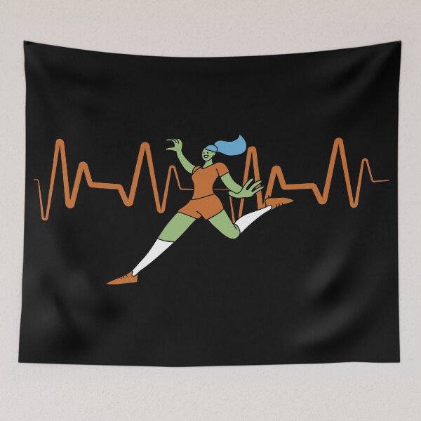 Item preview, Soccer girl player Heart Beat - Soccer Lover designed and sold by JBmarket4u.