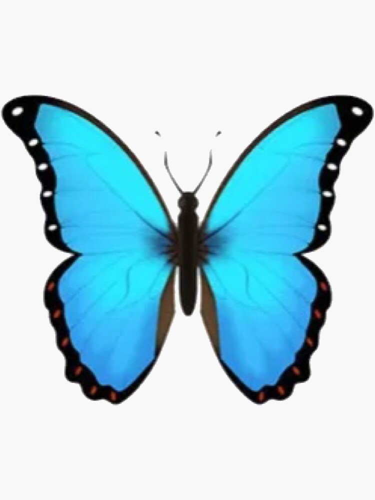 "Butterfly emoji" Sticker by Holly2607 Redbubble