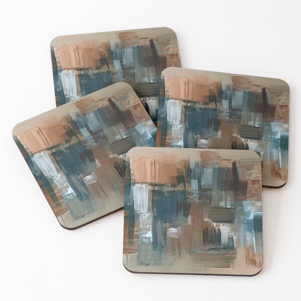 Item preview, Abstract oil painting on canvas, brown paint, rough brush strokes. designed and sold by ikaDrawings.