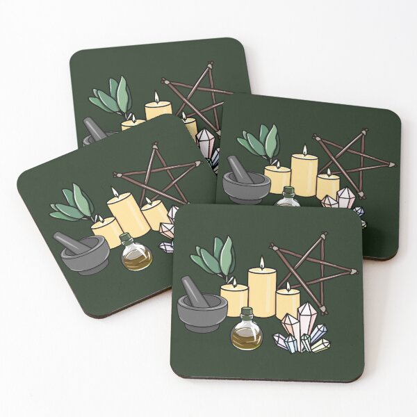 Item preview, Green Witch Print - Cottagecore Witchy Halloween designed and sold by ArtworkByCasey.