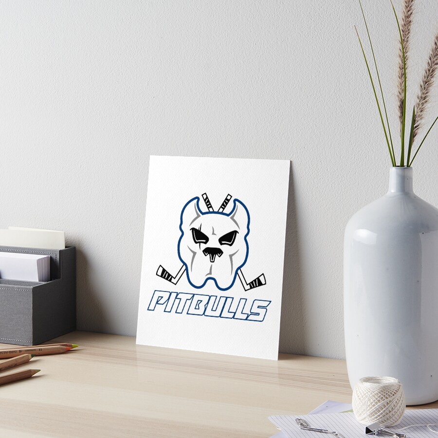 "Bristol Pitbulls Logo ice hockey" Art Board Print by RoyAndre Redbubble