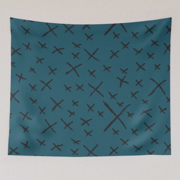 Item preview, X marks the spot Teal designed and sold by CameleonDesign.