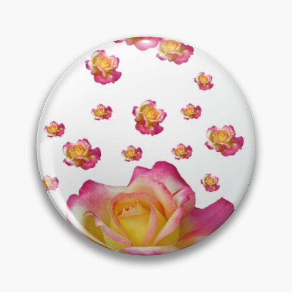Item preview, PINK, WHITE COLOR PINK GARDEN ROSE PATTERNS ART designed and sold by sharlesart.