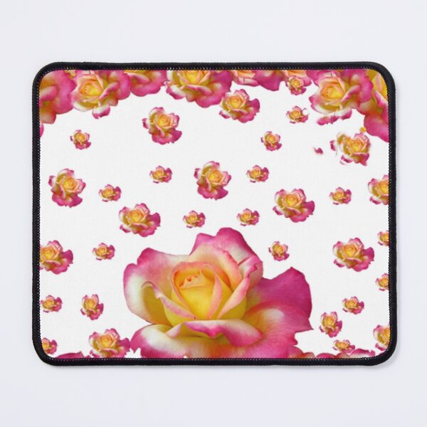 Item preview, PINK, WHITE COLOR PINK GARDEN ROSE PATTERNS ART designed and sold by sharlesart.