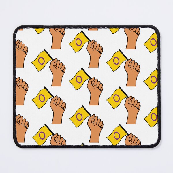 Item preview, Patrón de mano de bandera de orgullo intersexual designed and sold by BThingies.