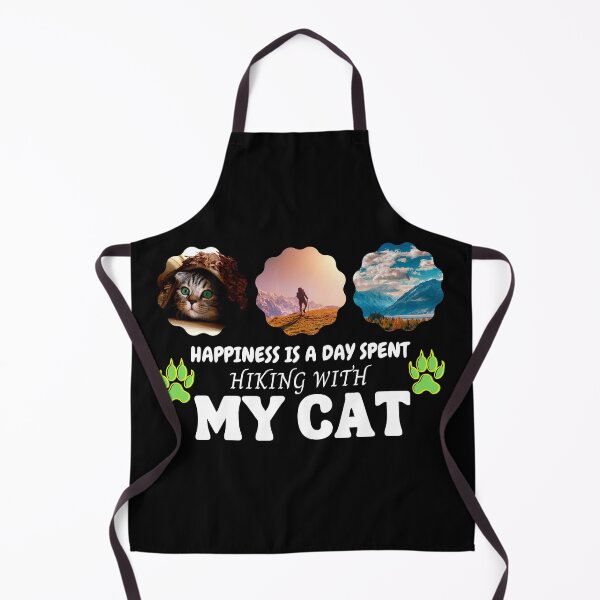 Item preview, Happiness is a day spent hiking with my cat designed and sold by Strale25kv.