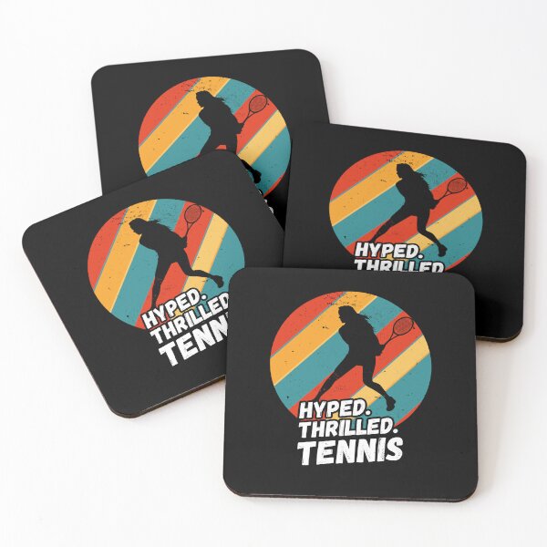 Item preview, Hyped, Thrilled, Tennis - Female Tennis player Silhouette designed and sold by rattob.