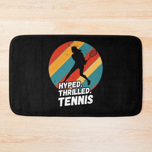 Item preview, Hyped, Thrilled, Tennis - Female Tennis player Silhouette designed and sold by rattob.