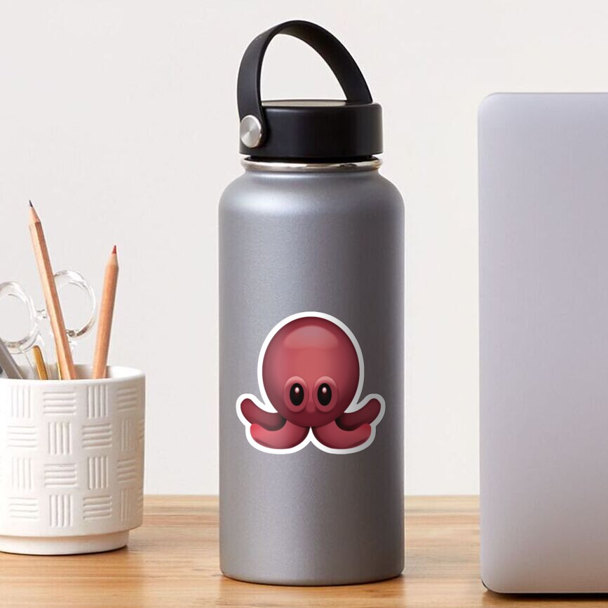 "Octopus emoji " Sticker by Holly2607 Redbubble