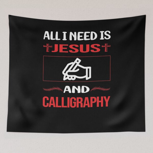 Item preview, Funny Jesus Calligraphy Calligrapher Handwriting Lettering designed and sold by DougPoulos.