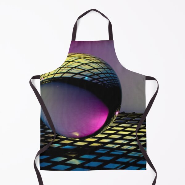 Item preview, Purple bubble with geometrical pattern in a checked background designed and sold by ThamaraiSelvi.