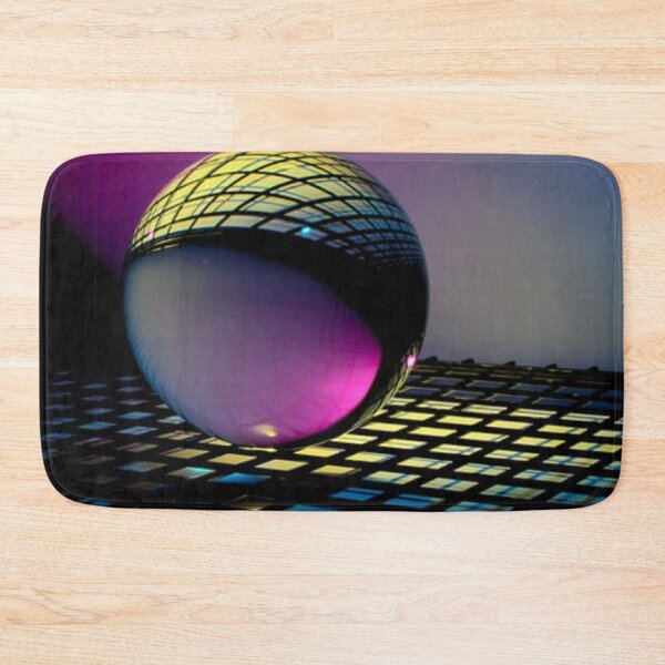 Item preview, Purple bubble with geometrical pattern in a checked background designed and sold by ThamaraiSelvi.