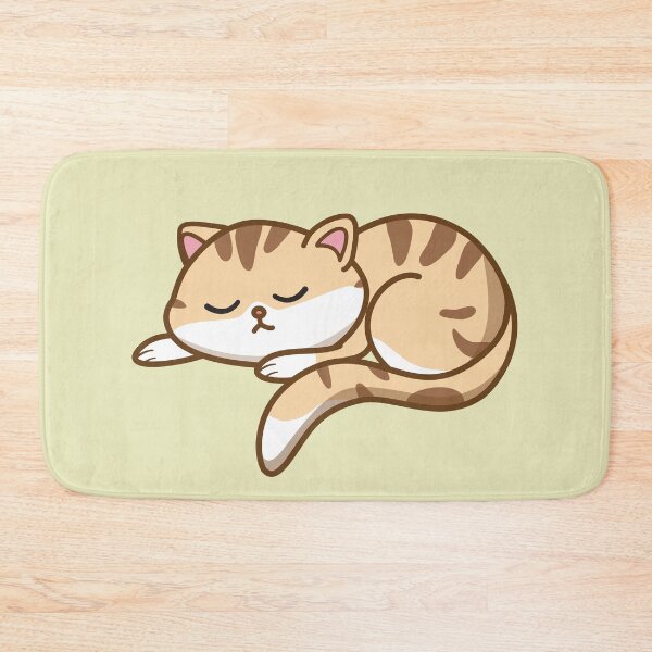 Item preview, Cute Adorable Sleeping Cat - Tabby Cat Sleeping designed and sold by Abhishek Goldar.