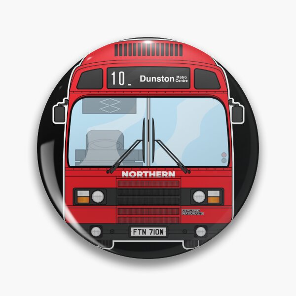 Item preview, Northern NBC Leyland National 2 Bus 4710 FTN710W Retro Illustration designed and sold by BFXIII.