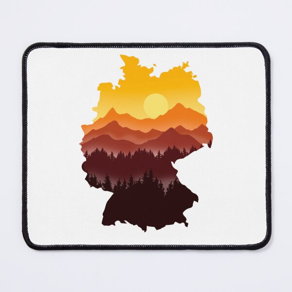 Item preview, germany map and landscape designed and sold by landscapeworlds.