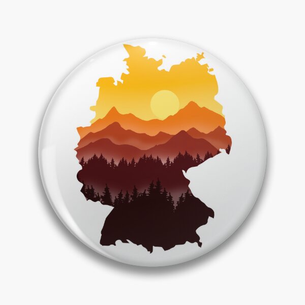 Item preview, germany map and landscape designed and sold by landscapeworlds.