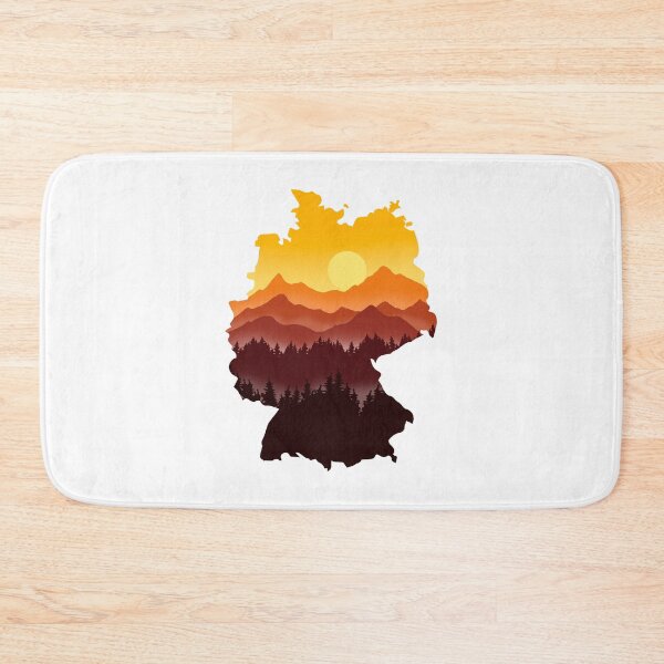 Item preview, germany map and landscape designed and sold by landscapeworlds.