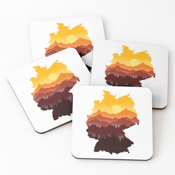 Item preview, germany map and landscape designed and sold by landscapeworlds.
