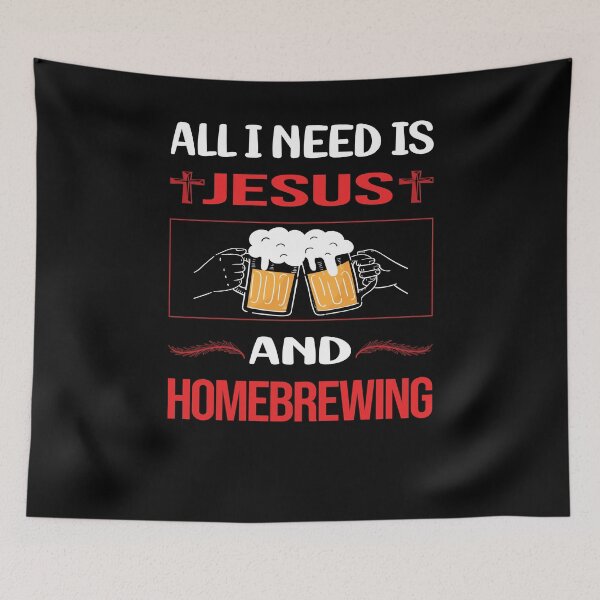 Item preview, Funny Jesus Homebrewing Homebrew Homebrewer Beer Home Brew Brewing Brewer designed and sold by FifineCroteau.