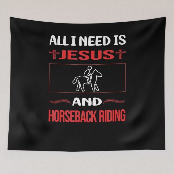 Item preview, Funny Jesus Horseback Riding Horse Riding designed and sold by FifineCroteau.