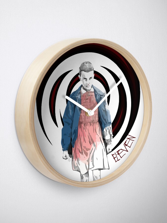"Stranger things" Clock for Sale by alenny Redbubble