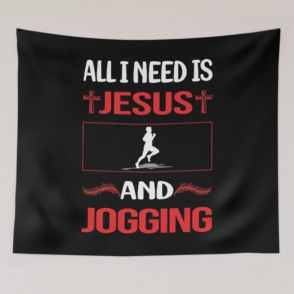 Artikelvorschau, Lustiger Jesus Jogging Jog Jogger entworfen und verkauft von FifineCroteau.