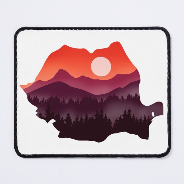 Item preview, romania map and landscape designed and sold by landscapeworlds.