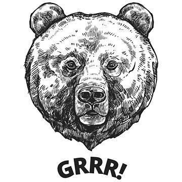Artwork thumbnail, Grrr! Bear Design | LGBTQ+ Pride, Fierce & Proud by Iconic Days