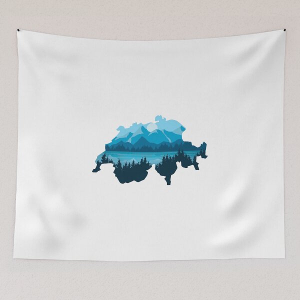 Item preview, Switzerland map and landscape designed and sold by landscapeworlds.