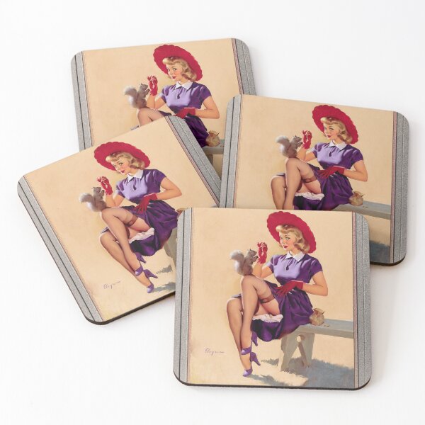 Item preview, Making Friends by Gil Elvgren Remastered Xzendor7 Vintage Art Reproductions designed and sold by Xzendor7 Digital Art Creations.