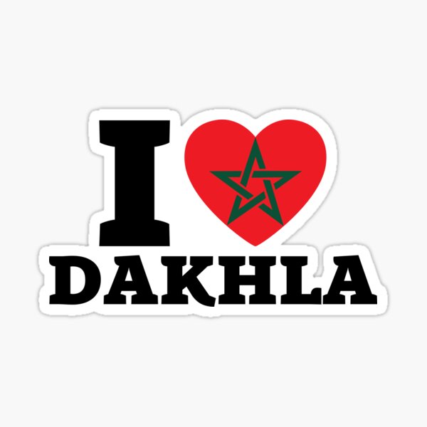 Dakhla City Morocco, Kitesurf Heaven, Cute Gift Idea Sticker