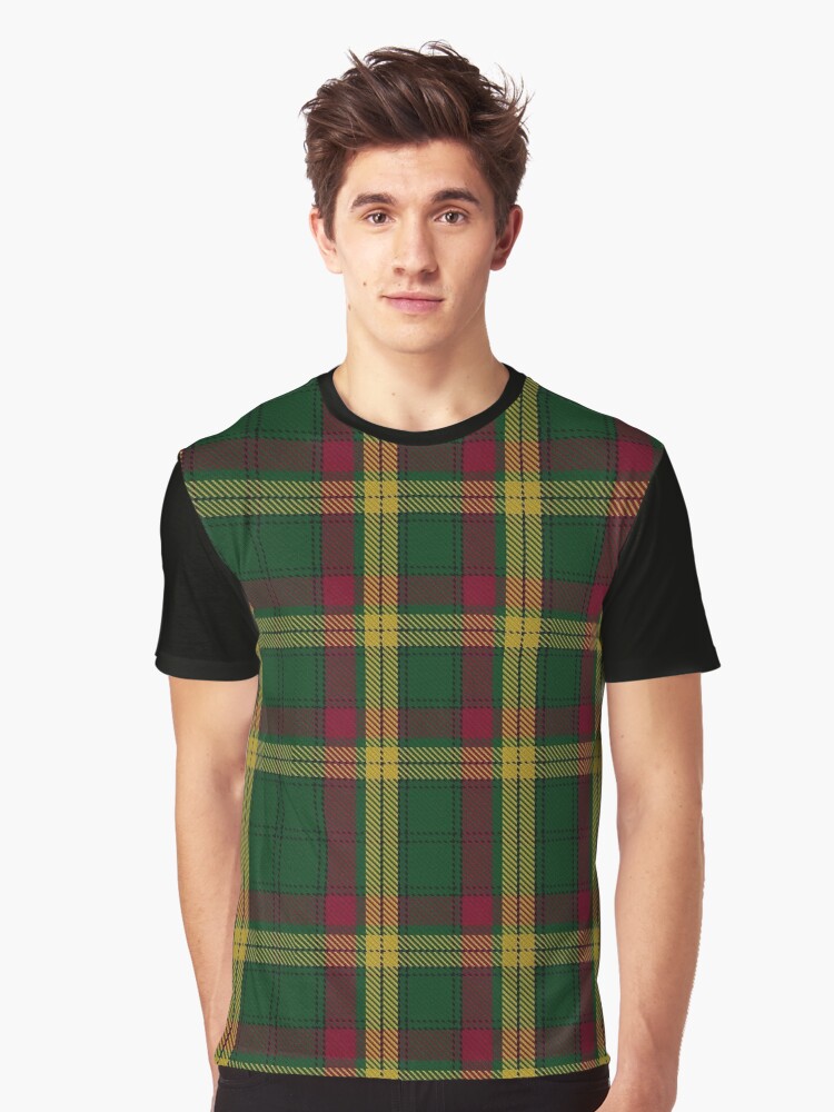 Clan MacMillan Scottish Tartan Graphic T-Shirt
