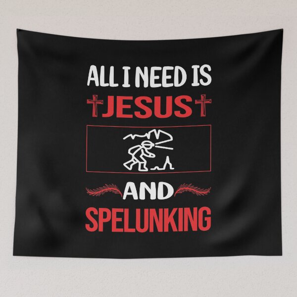 Item preview, Funny Jesus Spelunking Spelunker Speleology designed and sold by SunnyShop123.