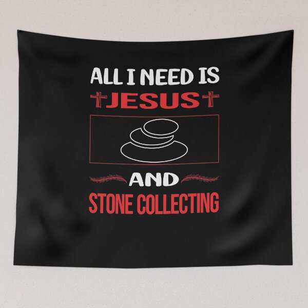 Item preview, Funny Jesus Stone Collecting designed and sold by SunnyShop123.