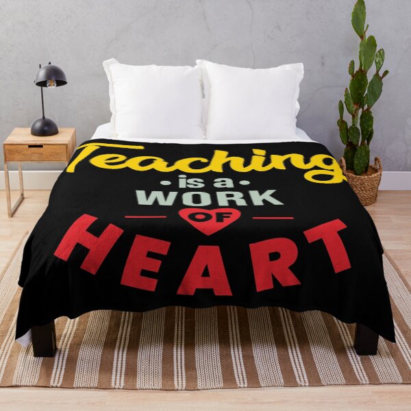 Item preview, Teaching is a work of heart designed and sold by BandiRock.