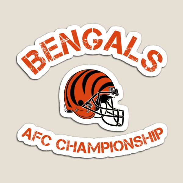 BENGALS HELMET WORDMARK MAGNET