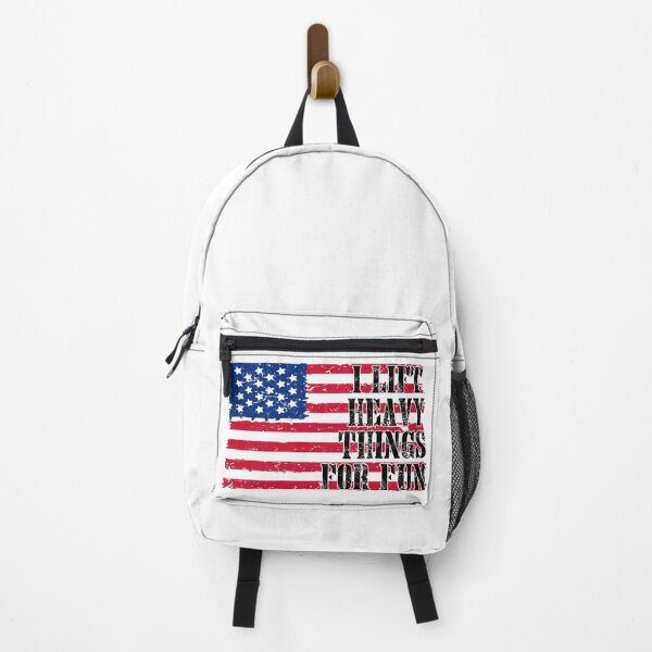 Item preview, I Lift Heavy Things For Fun fitness weight lifting Funny gift for Strongman - USA American Flag Weightlifting designed and sold by OUSSAMAVIP.