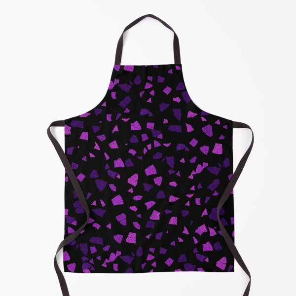 Item preview, Mármol de terrazo brillante negro y morado designed and sold by PurpleAdventure.