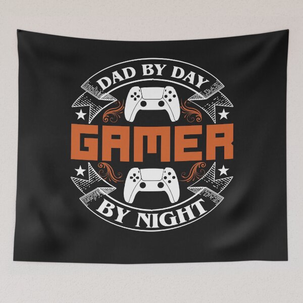 Item preview, Gaming T-Shirt: Gaming Dad- Dad By Day Gamer By Night designed and sold by Funny-Tees4U.