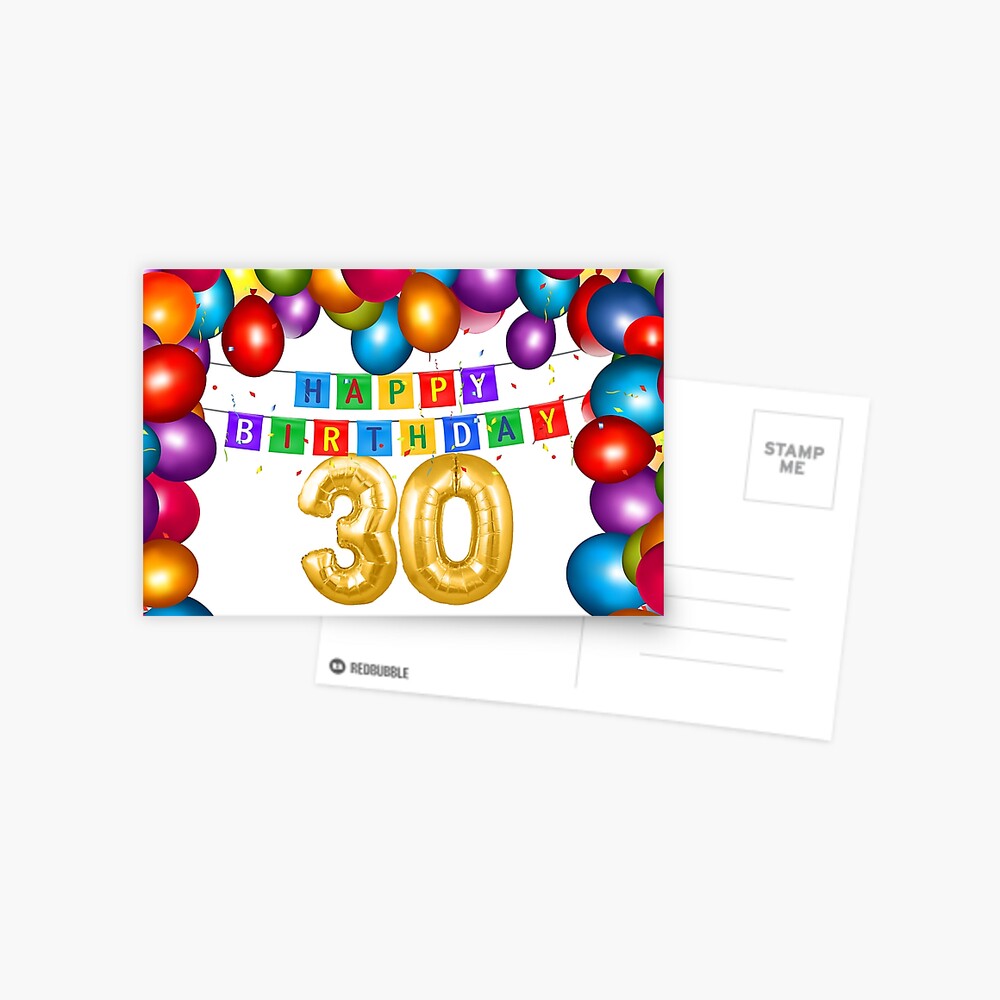 happy-30th-birthday-greeting-card-for-sale-by-hapalady92-redbubble