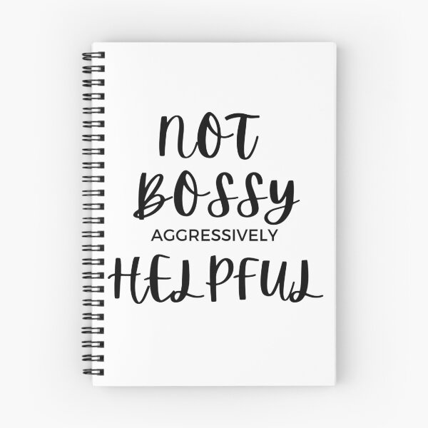 Item preview, not bossy aggressively helpful black font designed and sold by laurelbeard.
