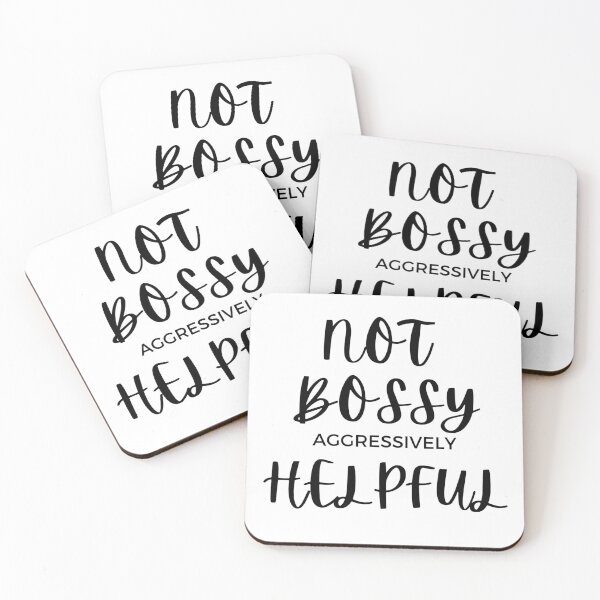 Item preview, not bossy aggressively helpful black font designed and sold by laurelbeard.