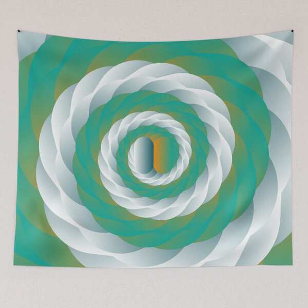 Item preview,  Abstract Blue Green  Spiral Swirl designed and sold by Ariel Guevara.
