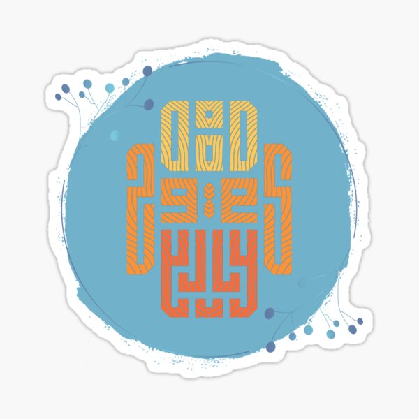 mayan mask Sticker