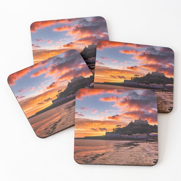 Item preview, St Michael's Mount in Penzance at sunset designed and sold by Ann Biddlecombe.