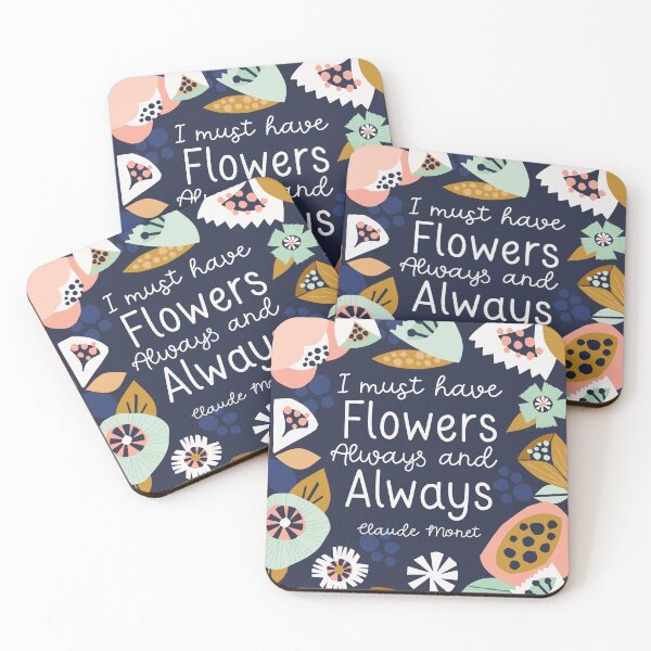 Item preview, Cut Paper Flowers Collage Quote designed and sold by Heather Rosas.