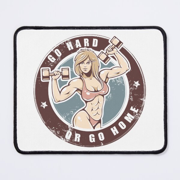 Item preview, Go Hard or Go Home Gym Female designed and sold by PurpleViking.