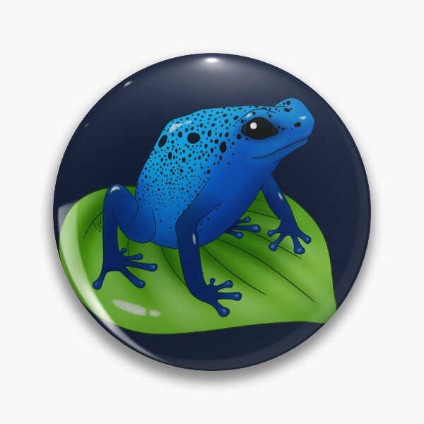 Item preview, Blue Poison Dart Frog on a Leaf designed and sold by anacecilia.
